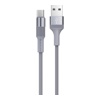 USB кабель Borofone BX21 Micro для зарядки и синхронизации (серый) 1 метра- фото