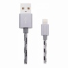 USB кабель Borofone BX24 lightning для зарядки и синхронизации (серый) 1 метра- фото