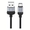 USB кабель Borofone BX28 Type-C для зарядки и синхронизации (металлически-серый) 1 метра- фото