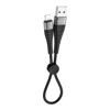 USB кабель Borofone BX32 Ligthtning для зарядки и синхронизации (черный) 0,25 метра- фото