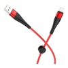 USB кабель Borofone BX32 Ligthtning для зарядки и синхронизации (красный) 1 метра- фото