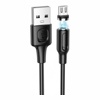 USB кабель Borofone BX41 Micro зарядка магнитная (черный) 1 метра- фото