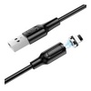 USB кабель Borofone BX41 Lightning зарядка магнитная (черный) 1 метра- фото