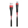 USB кабель Hoco U39 Micro для зарядки и синхронизации (черно-красный) 1,2 метра