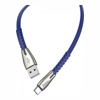 USB кабель Hoco U58 U58 Type-c для зарядки и синхронизации (синий) 1,2 метра