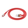 USB кабель Hoco U72 Lightning для зарядки и синхронизации (красный) 1,2 метра