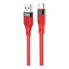 USB кабель Hoco U72 Type-C для зарядки и синхронизации (красный) 1,2 метра