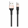 USB кабель Hoco x26 micro-usb для зарядки и синхронизации (черно-золотой)