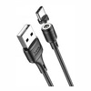 USB кабель Hoco X52 Type-C зарядка магнитная (черный) 1 метра - фото