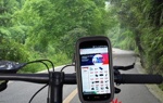 Велосипедный держатель для телефона на руль влагозащитный APPLE IPHONE 5G,5S,5C размер 130x65мм