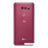 Задняя крышка (стекло) для LG V30+ (розовый)