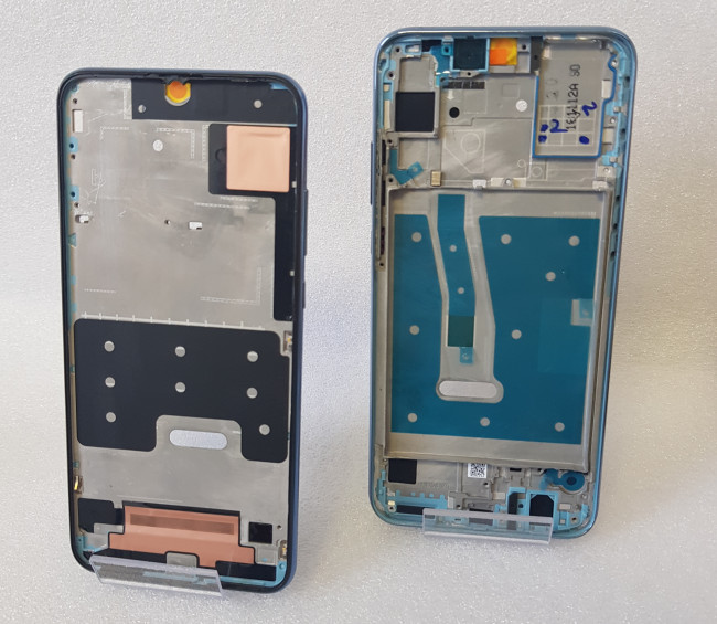 Средняя часть с рамкой Honor 10i, Honor 10 lite (голубой) - фото