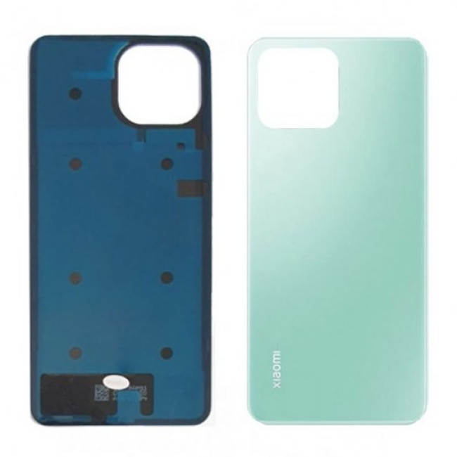Задняя крышка (стекло) для Mi 11 Lite международная версия с NFC (голубой) - фото