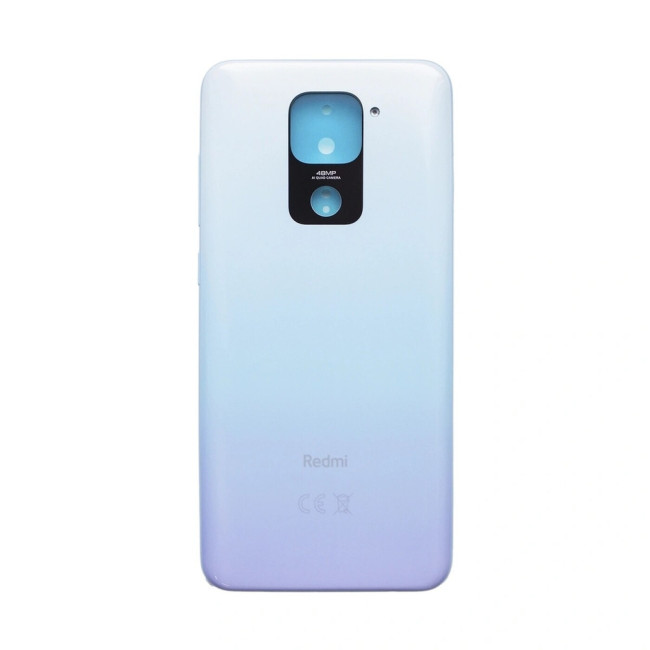 Задняя крышка в сборе (корпус) Xiaomi Redmi Note 9 (голубой) - фото
