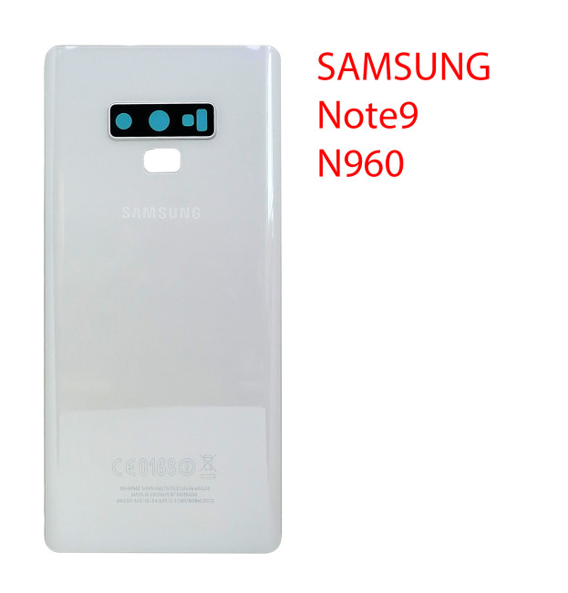 Задняя крышка (стекло) для Samsung Galaxy Note 9 (SM-N960F) в сборе белый - фото