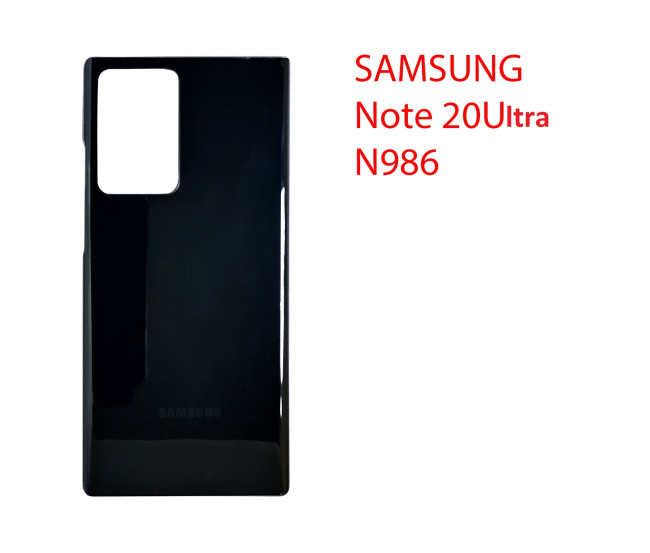 Задняя крышка (стекло) для Samsung Galaxy Note 20 Ultra 5G (N986B) черный - фото