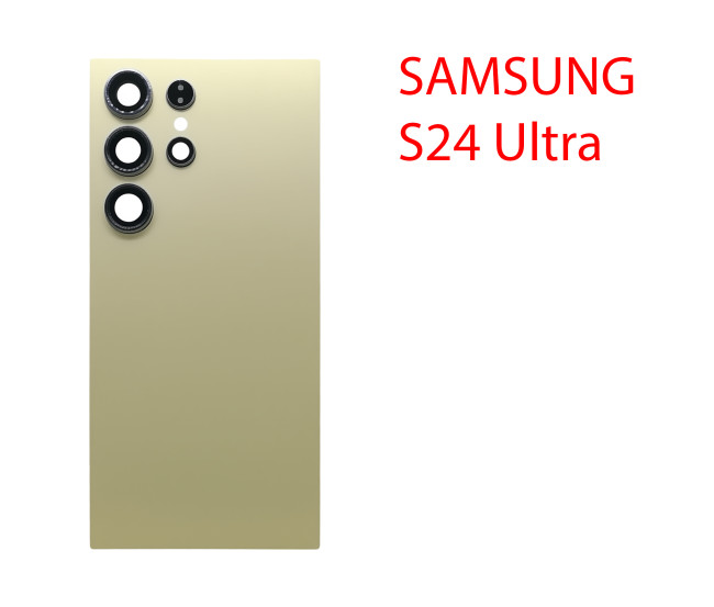 Задняя крышка (стекло) для Samsung Galaxy S24 Ultra SM-S928B желтый - фото, картинка Задняя крышка (стекло) для Samsung Galaxy S24 Ultra SM-S928B желтый - фото