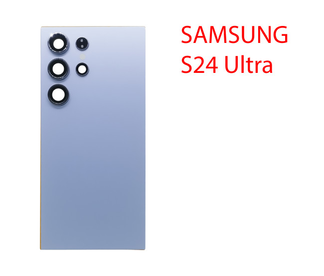Задняя крышка (стекло) для Samsung Galaxy S24 Ultra SM-S928B синий - фото, картинка Задняя крышка (стекло) для Samsung Galaxy S24 Ultra SM-S928B синий - фото