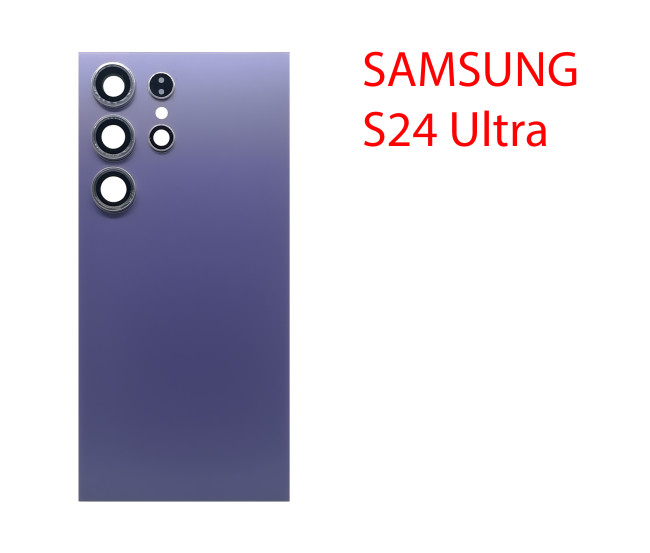 Задняя крышка (стекло) для Samsung Galaxy S24 Ultra SM-S928B фиолетовый - фото, картинка Задняя крышка (стекло) для Samsung Galaxy S24 Ultra SM-S928B фиолетовый - фото