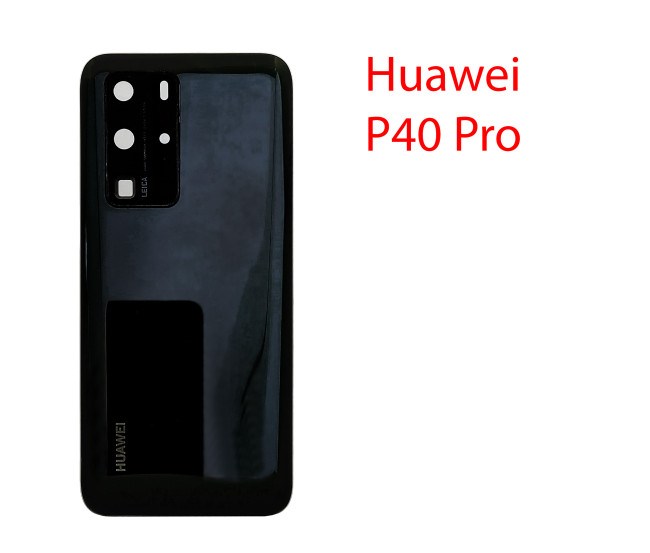 Задняя крышка (стекло) Huawei P40 Pro ELS-NX9 в сборе черный - фото