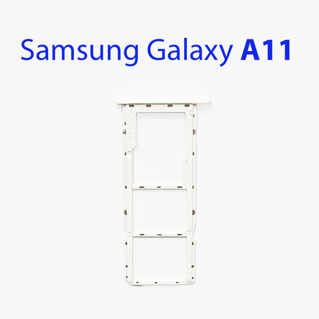 Cим-лоток (Sim-слот) Samsung Galaxy A11 SM-A115F белый - фото, картинка Cим-лоток (Sim-слот) Samsung Galaxy A11 SM-A115F белый - фото