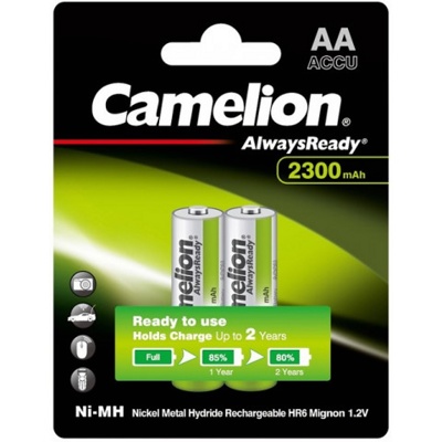 Аккумулятор Camelion 2300mAh АА AlwaysReady AA R06 LR6 LR06 (2 шт. в одной упаковке) - фото