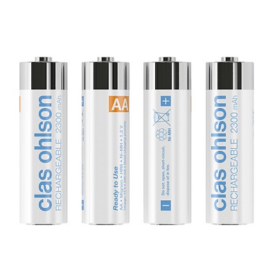 Аккумулятор Clas Ohlson 2300mAh АА NiMh тип AA R06 LR6 LR06 (4 шт. в одной упаковке) - фото