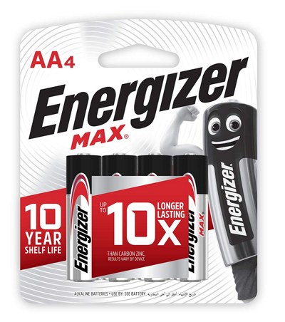 Батарейки Energizer MAX AA R06 LR6 LR06 (4 шт. в одной упаковке) - фото