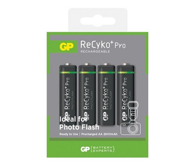 Аккумулятор GP ReCyko+ Pro 2600mAh АА NiMh тип AA R06 LR6 LR06 (4 шт. в одной упаковке) - фото