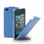 Чехол футляр-книга ACTIV Flip Leather для Apple iPhone 5C (голубой)