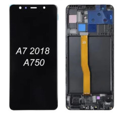 Экран (модуль) в раме Samsung Galaxy A7 (2018) A750 (черный)