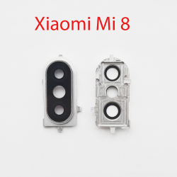 Объектив камеры в сборе для Xiaomi Mi 8 белый