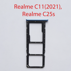 Cим-лоток (Sim-слот) Realme C11 (2021) RMX3231 Бирюзовый