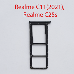 Cим-лоток (Sim-слот) Realme C11 (2021) RMX3231 черный