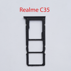 Cим-лоток (Sim-слот) Realme C15 черный