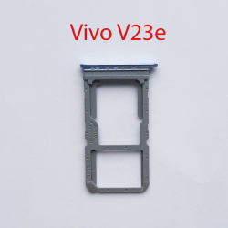 Cим-лоток (Sim-слот) Vivo V23E голубой