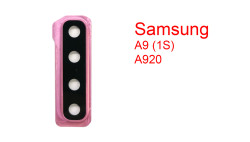 Стекло камеры в сборе для Samsung Galaxy A9 (2018) SM-A920F розовый