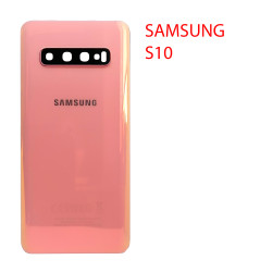 Задняя крышка для (стекло) Samsung Galaxy S10 (G9730) в сборе розовый