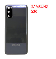 Задняя крышка (стекло) для Samsung Galaxy S20 SM-G980F в сборе (серый)