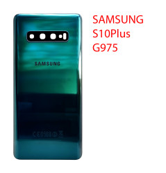 Задняя крышка (стекло) для Samsung Galaxy S10+ (G975) в сборе аквамарин