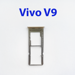 Cим-лоток (Sim-слот) Vivo V9, Y85 золотистый