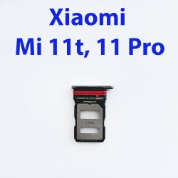 Cим-лоток (Sim-слот) Xiaomi Mi 11T, 11PRO (белый)