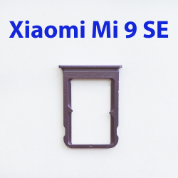 Cим-лоток (Sim-слот) Xiaomi Mi 9 SE розовый- фото