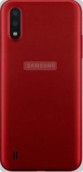 Задняя крышка (корпус) Samsung Galaxy A01 (A015) красный
