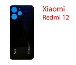 Задняя крышка (стекло) для Xiaomi Redmi 12 черный