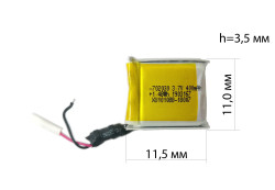 АКБ bluetooth-гарнитур и GPS-навигаторов 400 mah №2