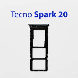 Cим-лоток (Sim-слот) Tecno Spark 20 голубой