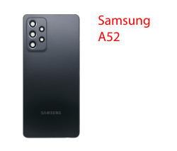 Задняя крышка для Samsung Galaxy A52 SM-A525F в сборе (черный) Задняя крышка для Samsung Galaxy A52 SM-A525F в сборе (черный)