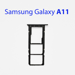 Cим-лоток (Sim-слот) Samsung Galaxy A11 SM-A115F черный