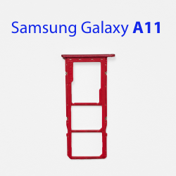 Cим-лоток (Sim-слот) Samsung Galaxy A11 SM-A115F красный